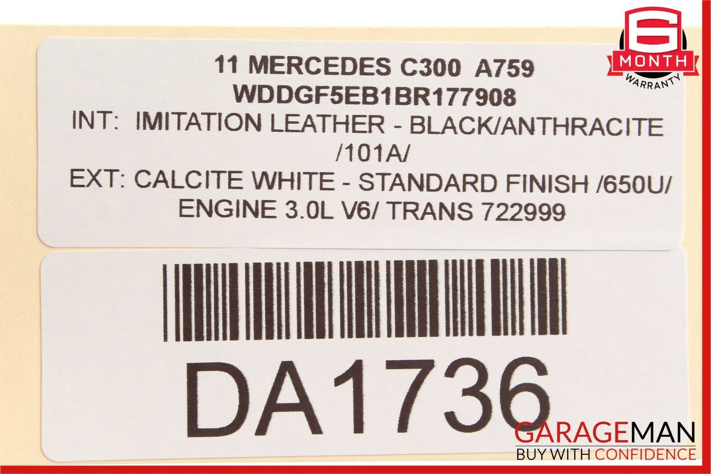 08-11 Mercedes W204 C300 Rear Right Passenger Side Door Lock Latch Actuator