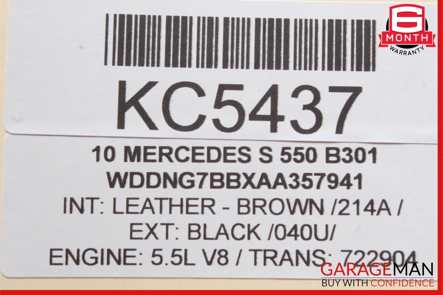 10-13 Mercedes W221 S550 Front Left Driver Side Mirror Door Rear View OEM