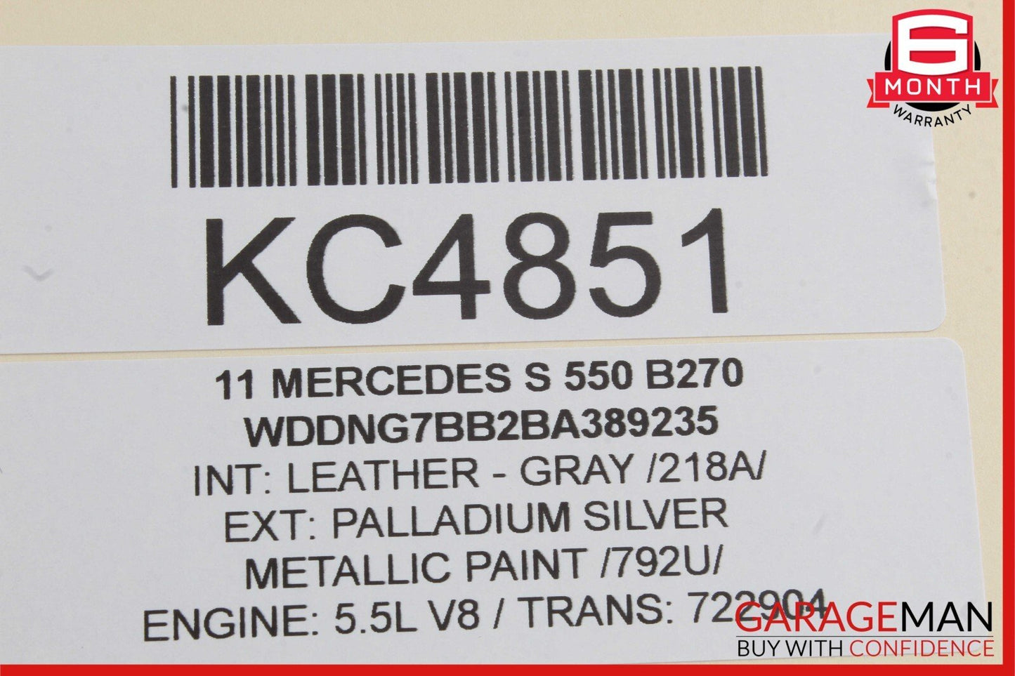 07-13 Mercedes W221 S550 S63 AMG Trunk Locking Hydraulic Pull Down Pump Assembly