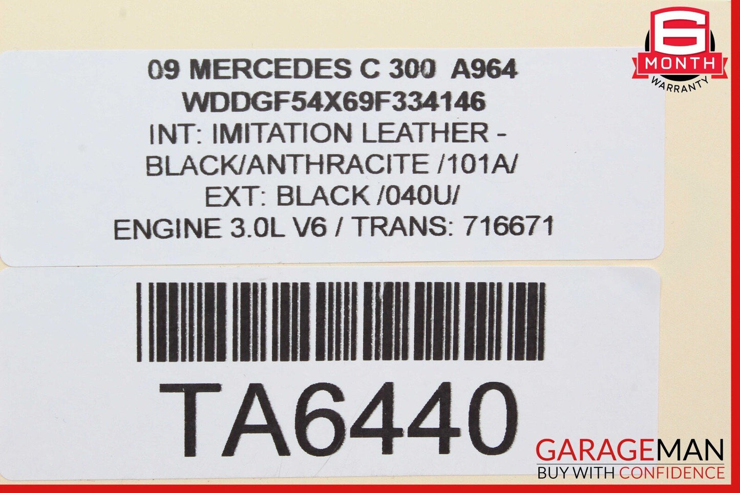 08-11 Mercedes W204 C300 Trunk Lid Latch Lock Actuator w/ Cylinder Mechanism OEM