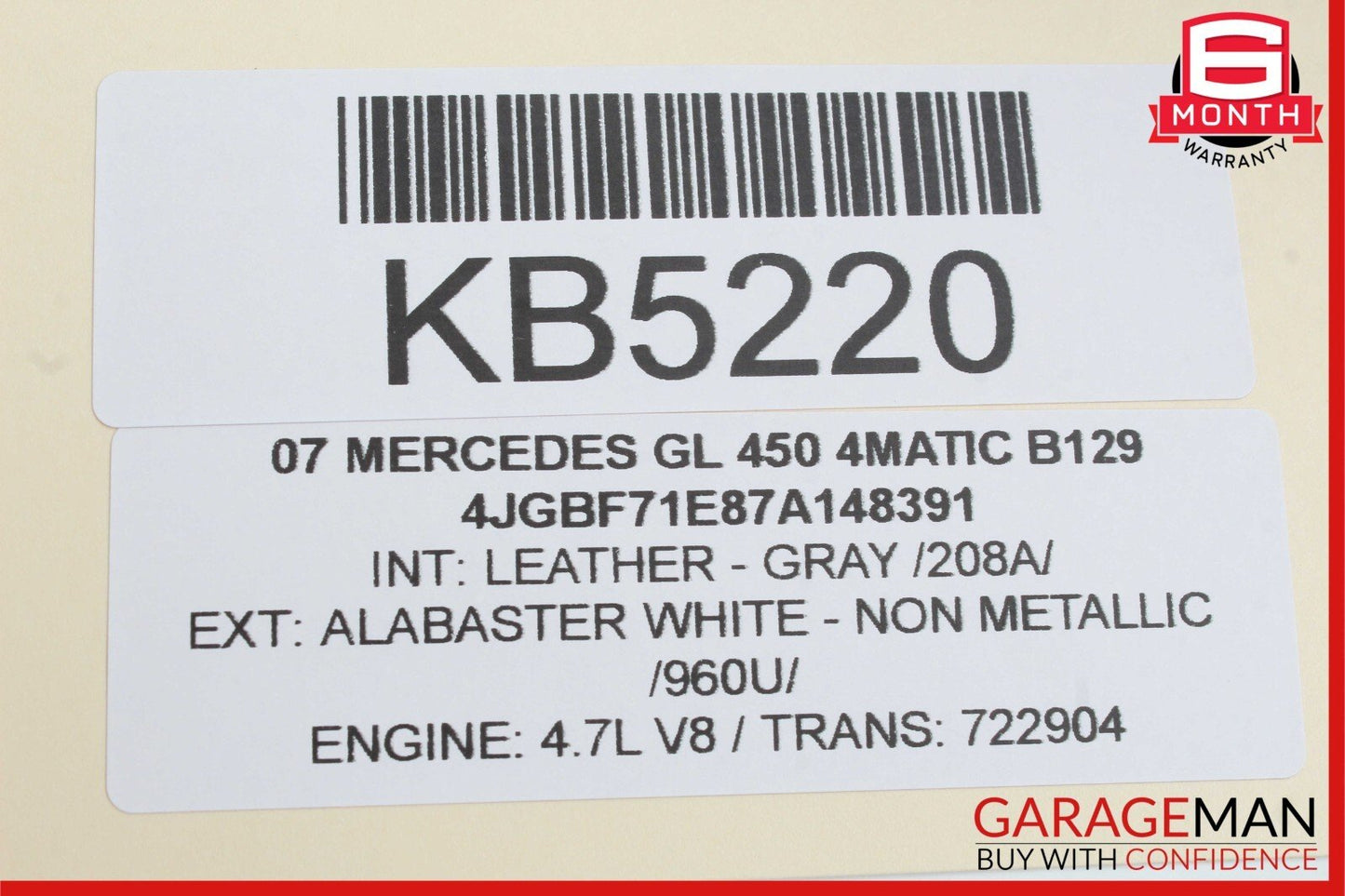 03-11 Mercedes GL450 ML350 CLS500 Sirius Satellite Radio Receiver Module Unit