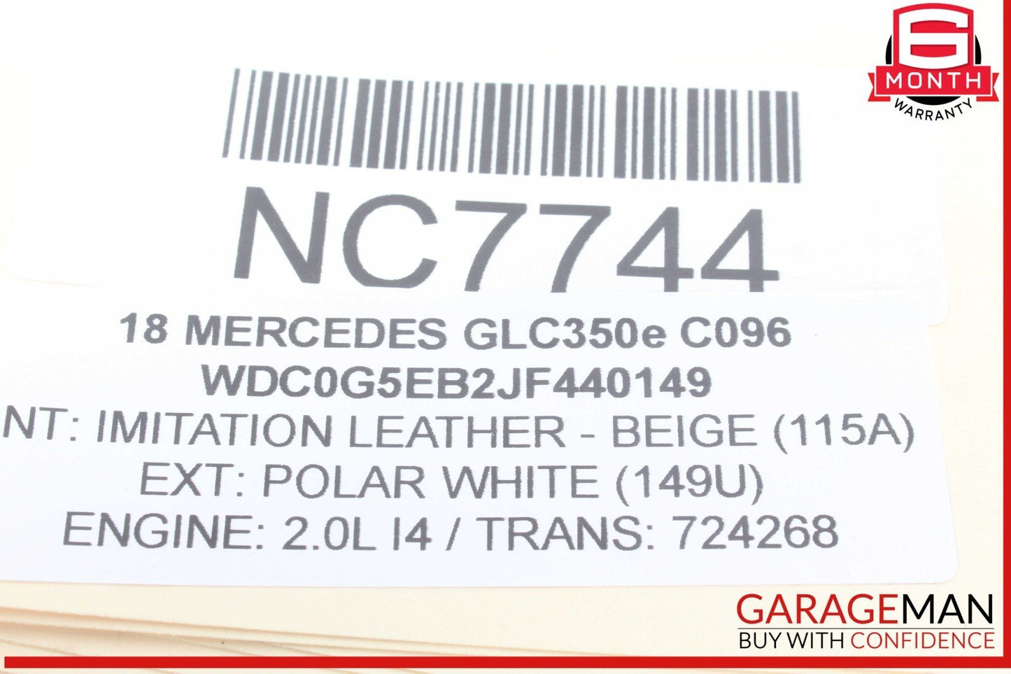 15-20 Mercedes X253 GLC350e C400 Rear Right or Left Lower Rearward Control Arm