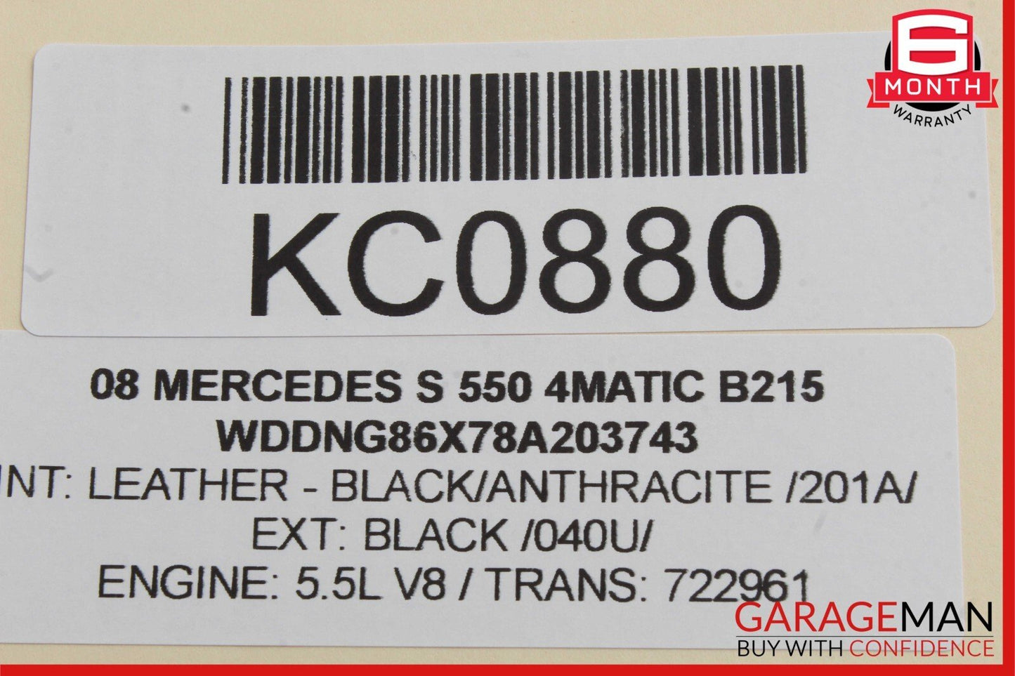 07-09 Mercedes W221 S550 4MATIC Front Right Side Seatbelt Seat Belt Retractor