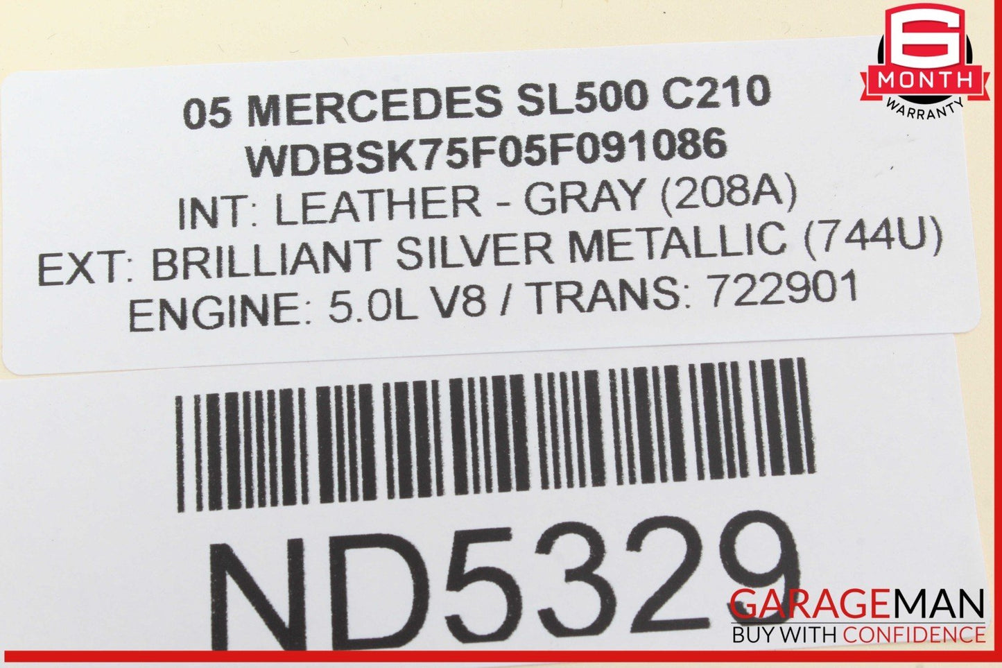 03-12 Mercedes R230 SL500 SL55 AMG SL550 Rear SAM Fuse Box Relay Module OEM