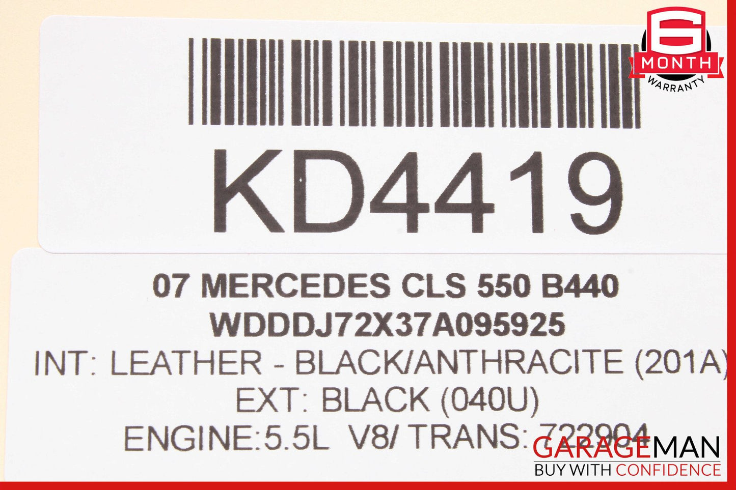 06-11 Mercedes W219 CLS550 Front Right Side Exterior Door Handle OEM