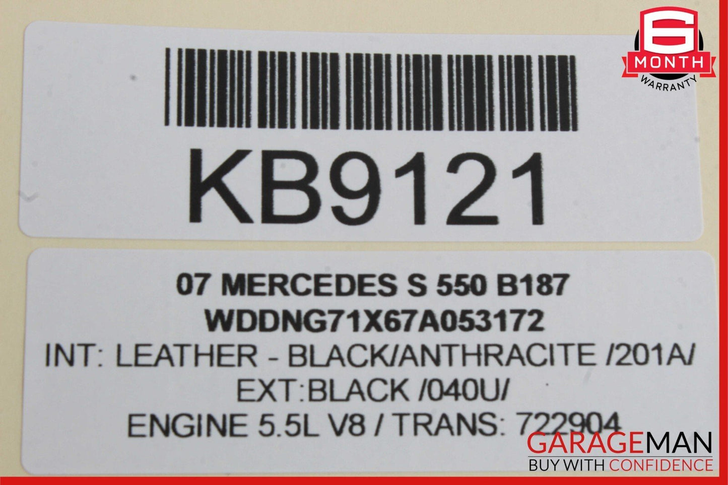 07-13 Mercedes W221 S550 Rear Right Door Lock Latch Actuator 2217301235 OEM