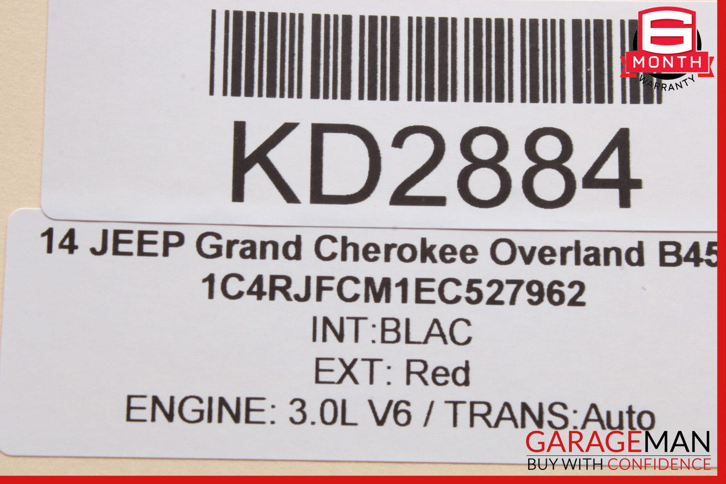 14-17 Jeep Grand Cherokee Engine Starter Motor 3.0L OEM