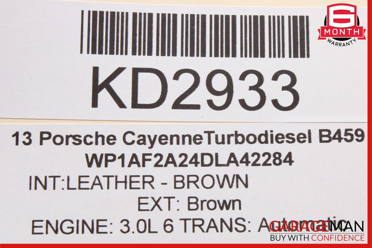 11-17 Porsche Cayenne 958 Front Right Passenger Side Door Window Regulator Motor