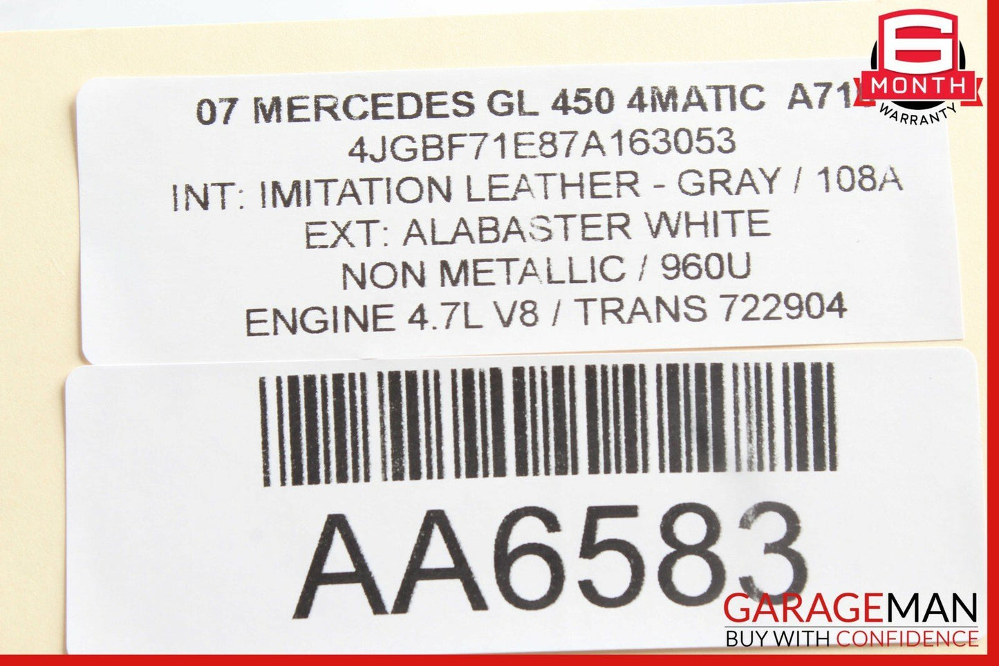 06-13 Mercedes R350 GL450 ML63 AMG Headlight Control Switch Module Unit Grey