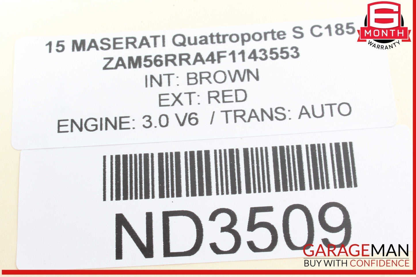 14-17 Maserati Quattroporte S Rear Interior Overhead Dome Light Lamp OEM