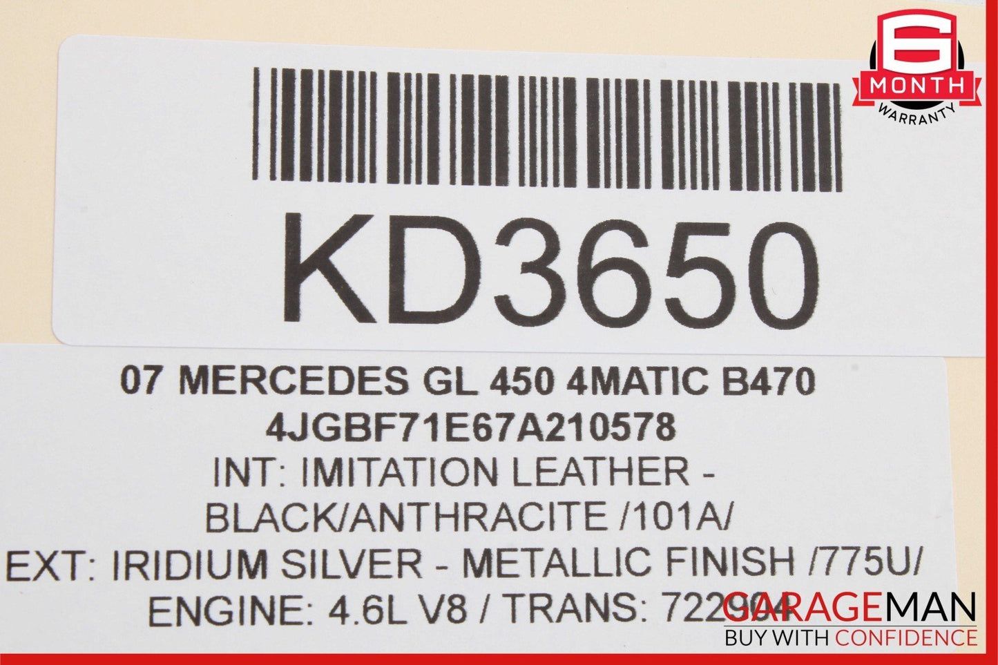 07-12 Mercedes X164 GL450 ML450 Front Left Side Seat Belt Seatbelt Retractor OEM