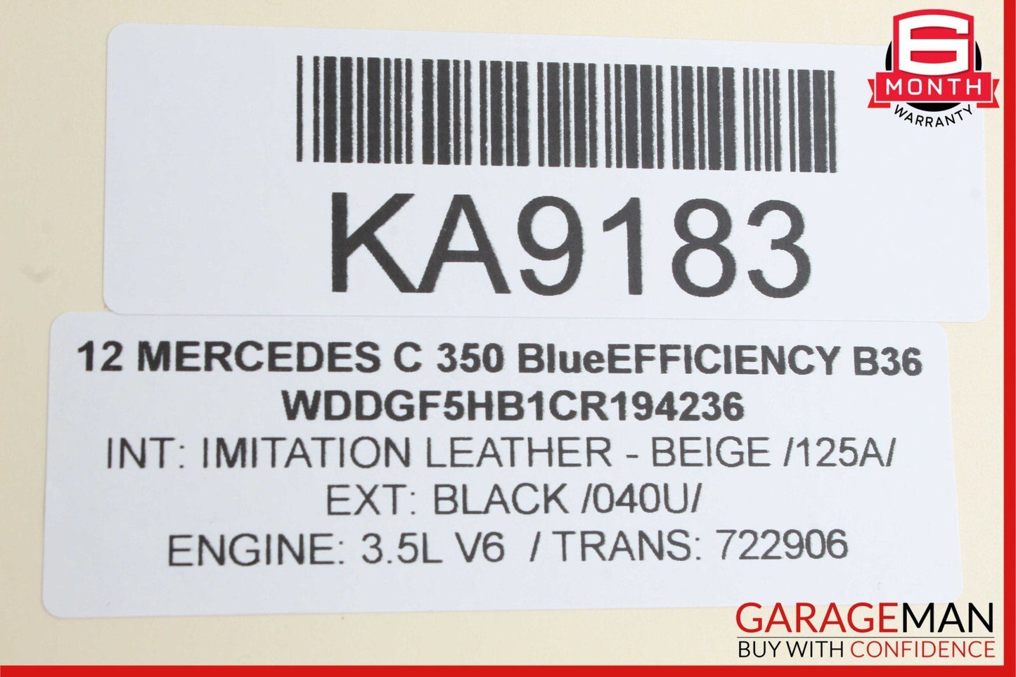 08-14 Mercedes W204 C350 C300 C250 Front Right Door Lock Latch Actuator OEM