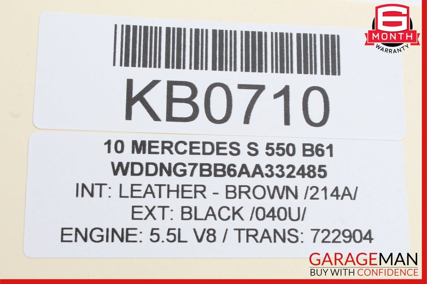 07-13 Mercedes W221 S550 Front Right Under Seat Control Module 2218707493 OEM