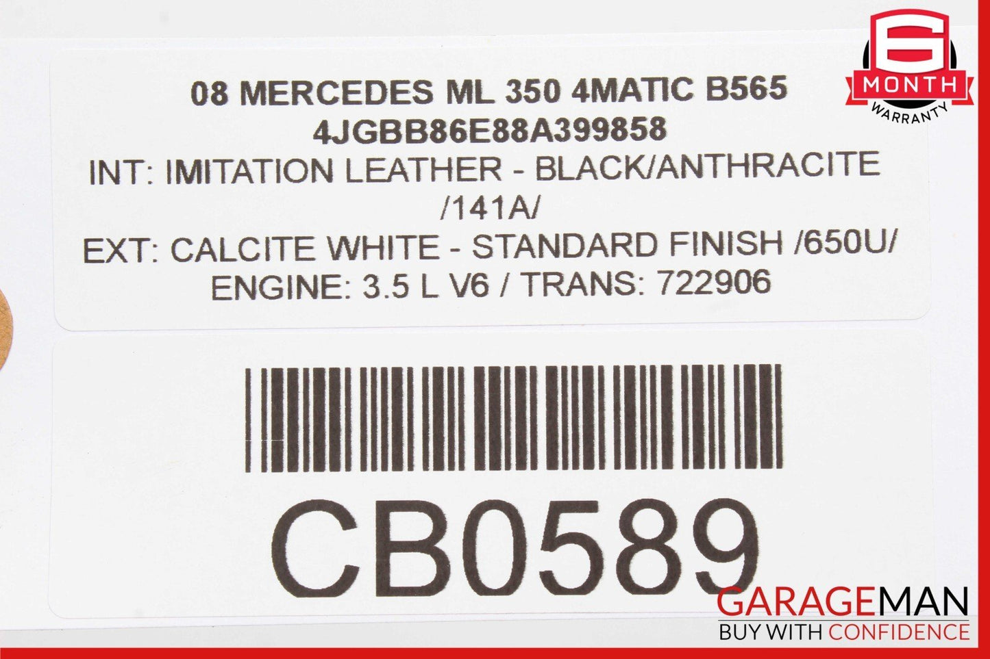 06-13 Mercedes R350 ML350 GL350 Lower Engine Motor Oil Pan OEM