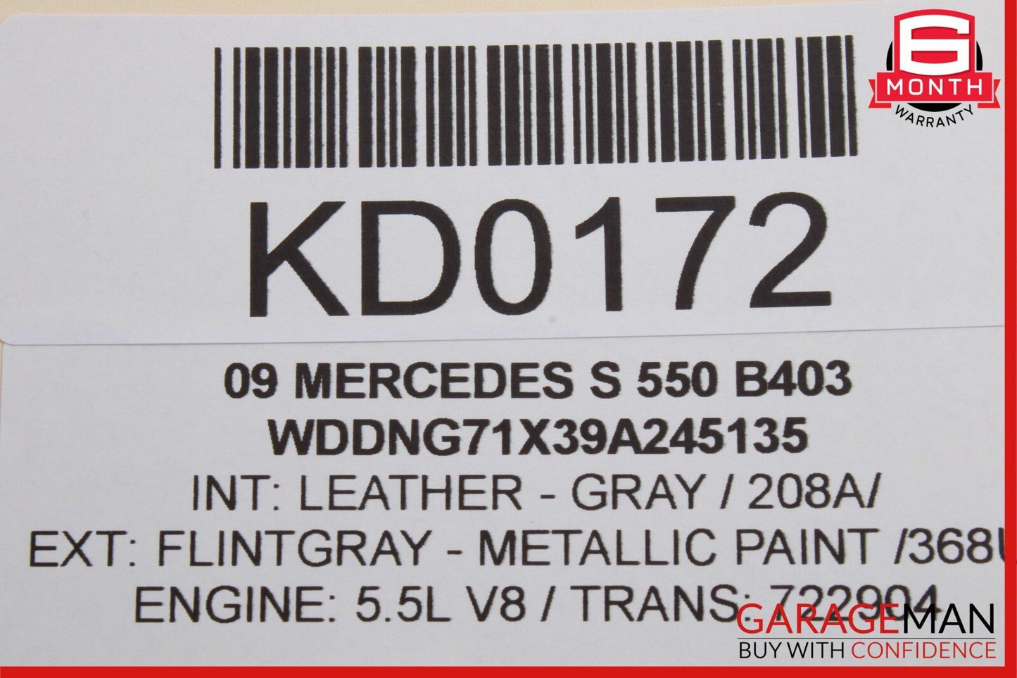 07-13 Mercedes W221 S550 S350 Rear Right Keyless Go Door Lock Latch Actuator