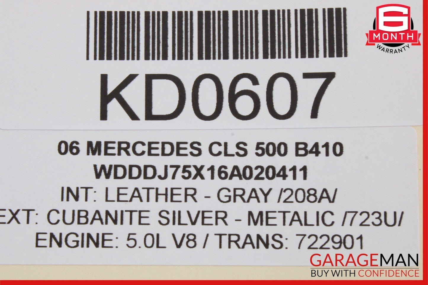 06-11 Mercedes W219 CLS500 Rear Right Door Lock Latch Actuator 2197300435 OEM