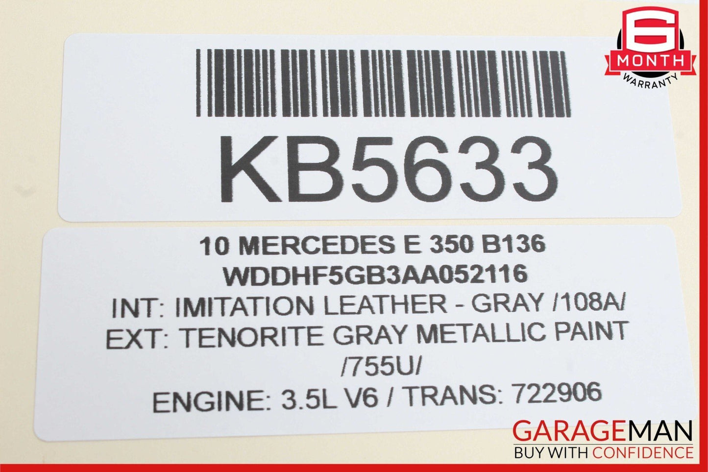10-13 Mercedes W212 E350 Rear / Front Right Exterior Door Handle Keyless Go Gray