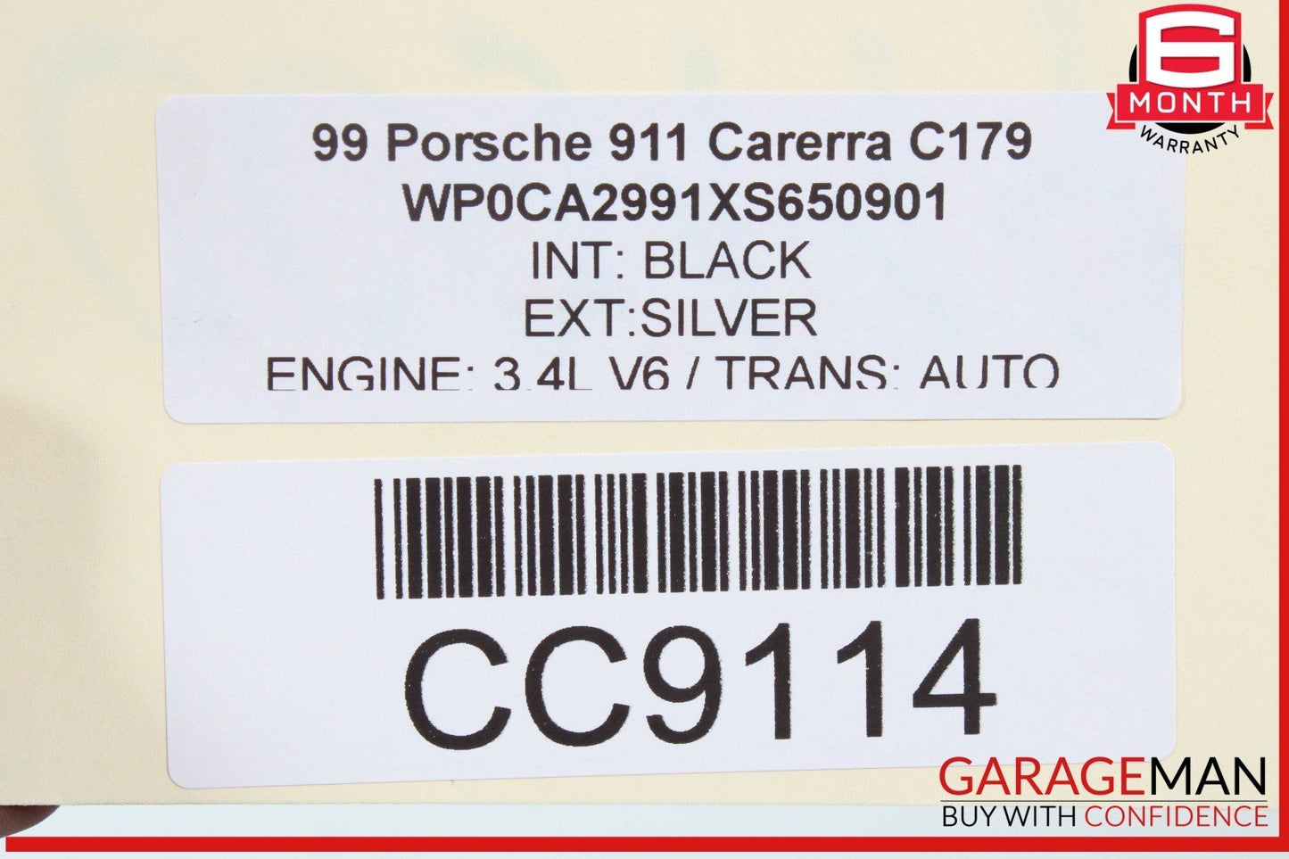 97-05 Porsche Carrera 911 996 Front Bumper Support Reinforcement Impact Bar OEM