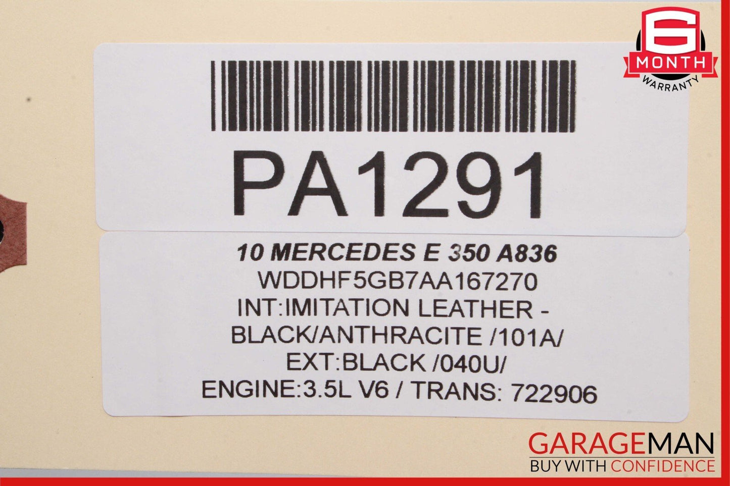 10-13 Mercedes W212 E350 E550 Front Left Interior Door Panel Cover Assembly OEM