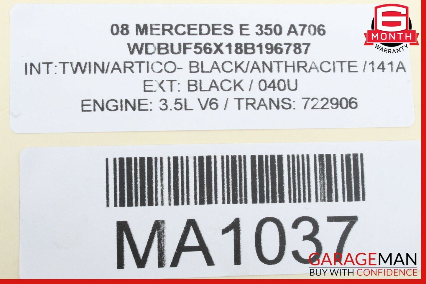 03-09 Mercedes-Benz E350 E-Class W211Rear Left Driver Door Control Module 2118703185 Genuine