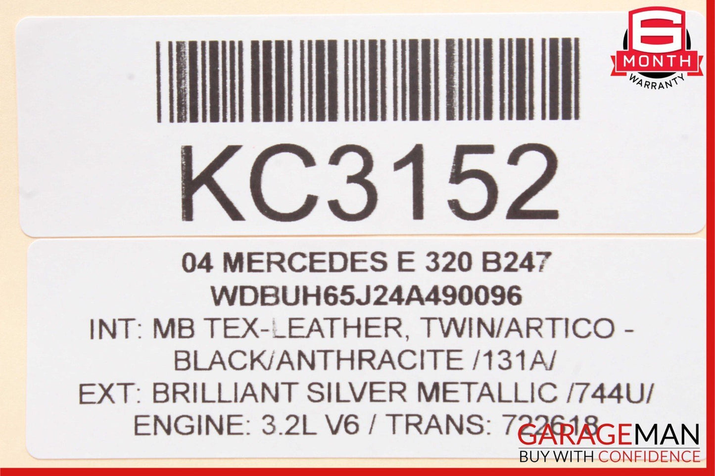 03-06 Mercedes W211 E320 E350 Rear Left Driver Side Door Control Module OEM