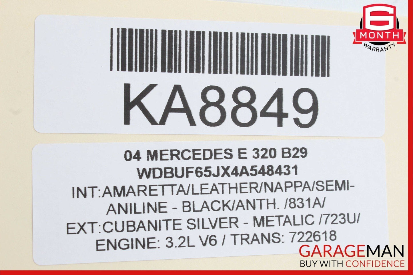 03-09 Mercedes W211 E500 E350 E550 E63 Rear Left Side Door Lock Latch Actuator