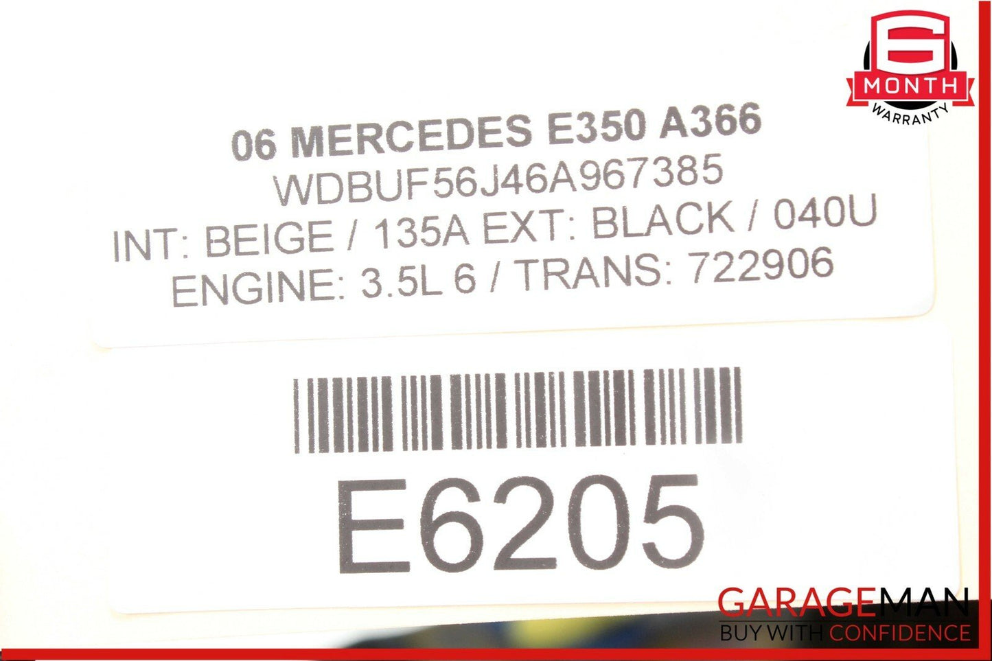 03-09 Mercedes E350 E63 AMG Front Right Passenger Side Door Control Module OEM