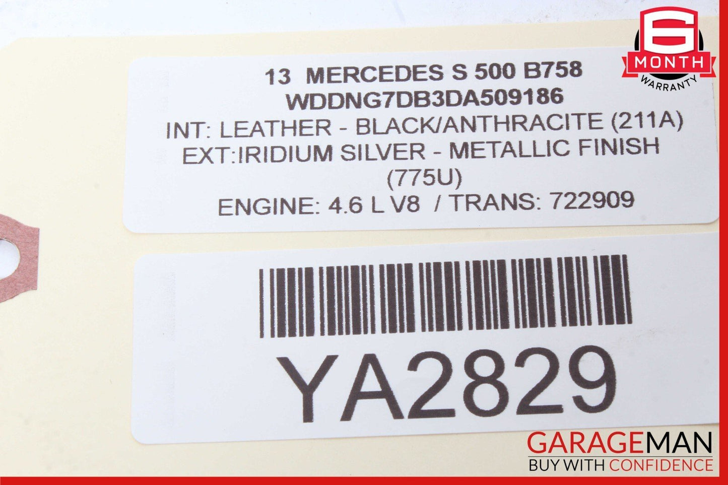 07-13 Mercedes W221 S550 Center Dash Air Vent AC A/C Clock Trim Cover Assembly