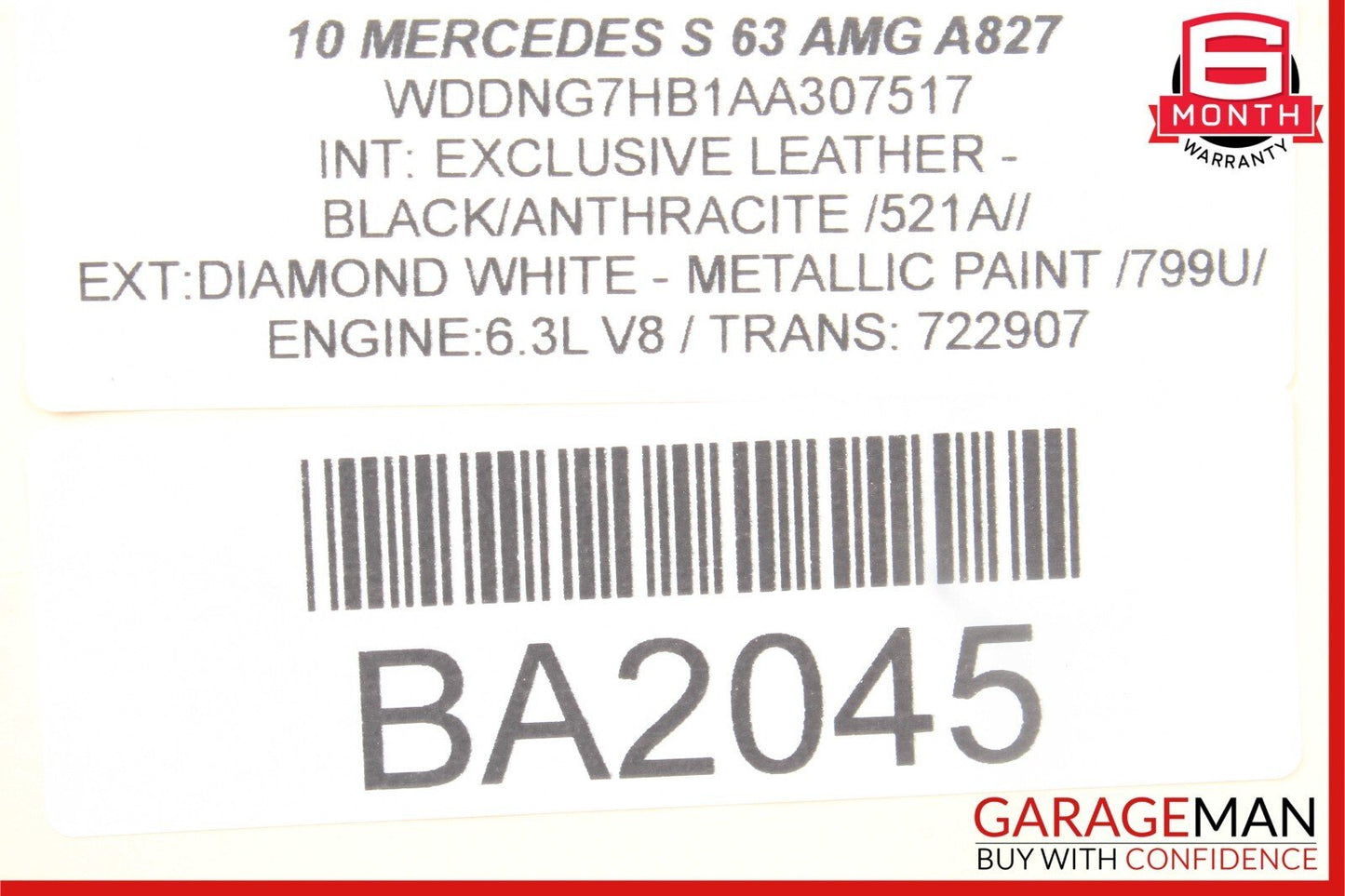 07-13 Mercedes W221 S550 S400 Rear Seat Control Unit Module 2218707293 OEM