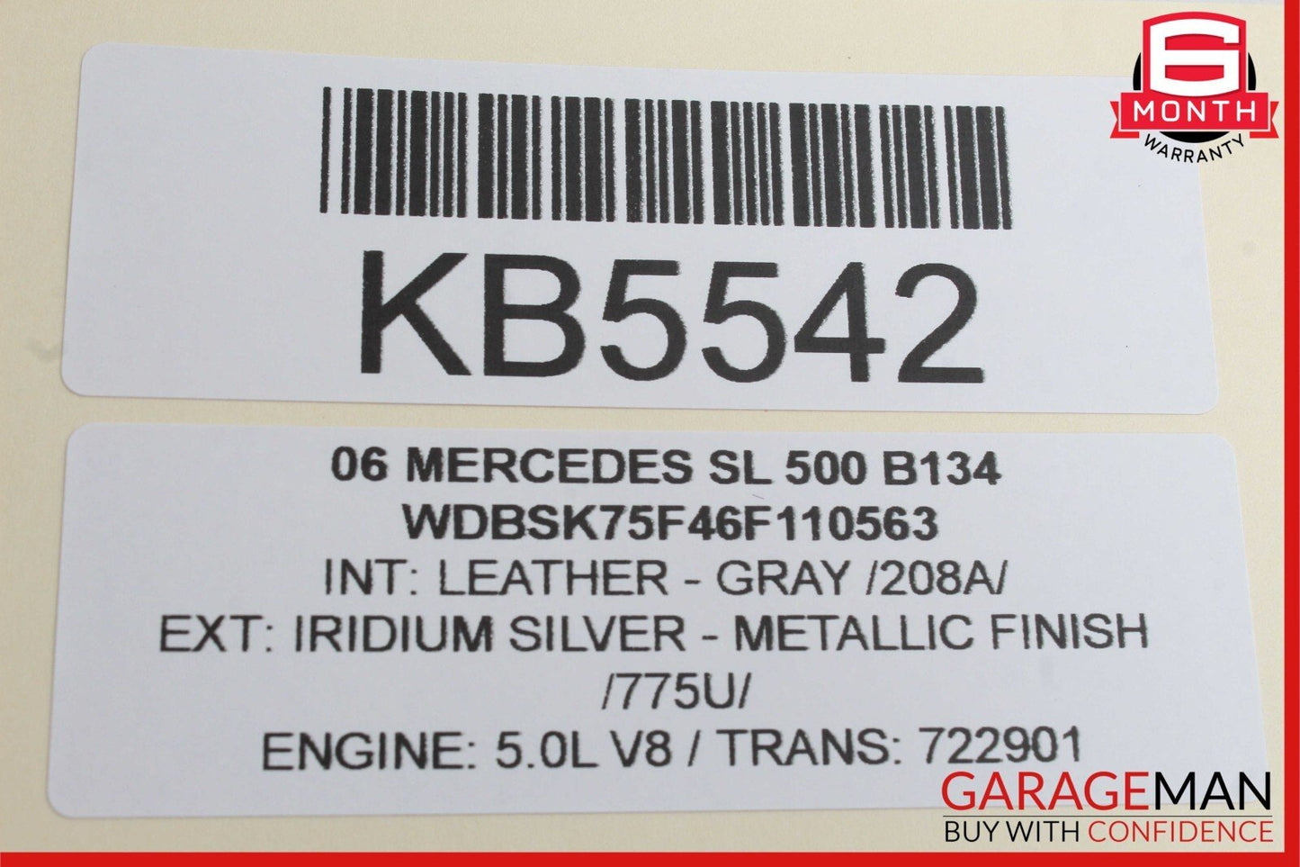 03-12 Mercedes R230 SL500 SL55 AMG SL550 Front Left Side Door Control Module