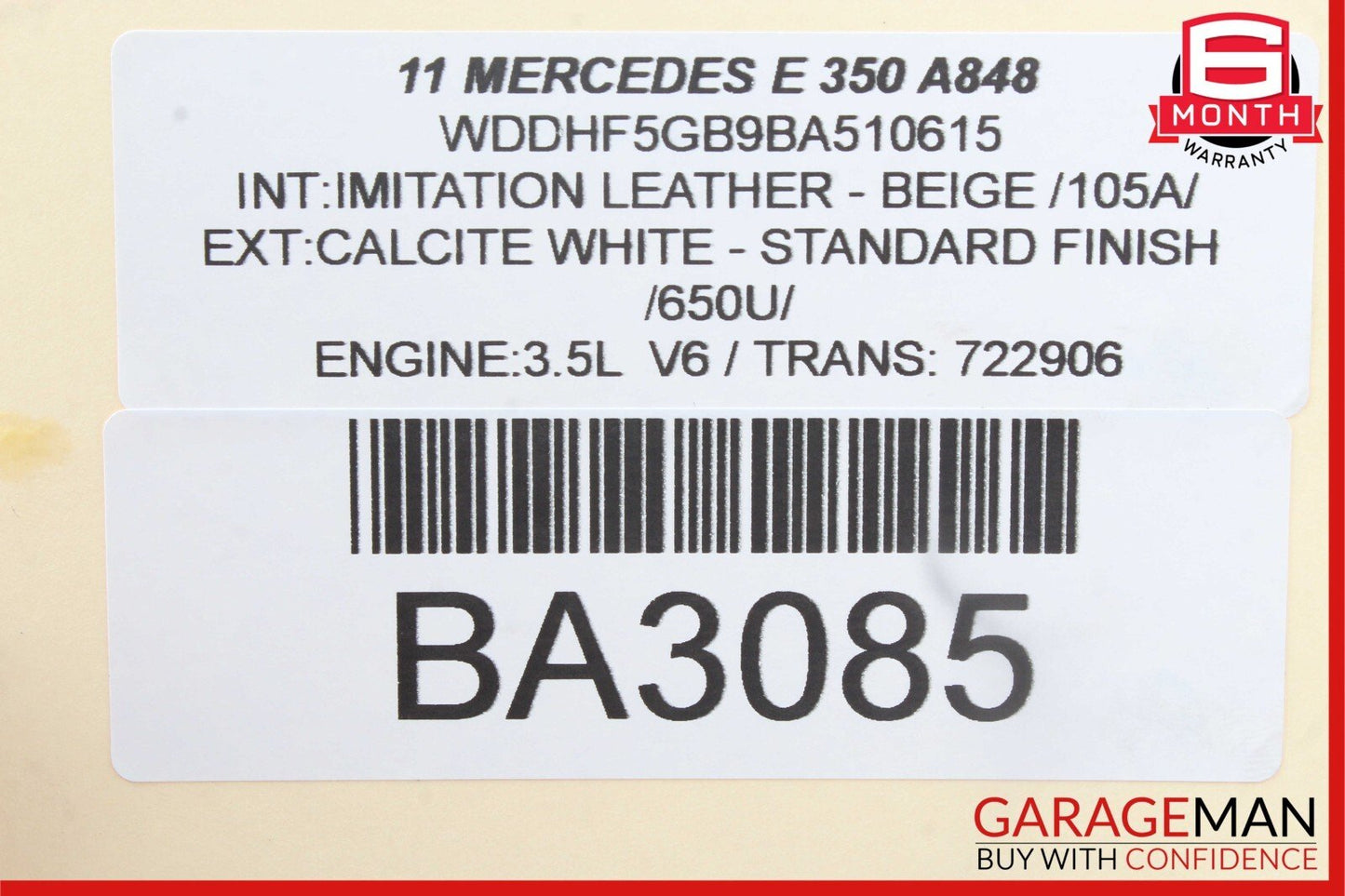 08-16 Mercedes CLS500 GLK350 E350 C350 Rear Left Side Door Lock Latch Actuator