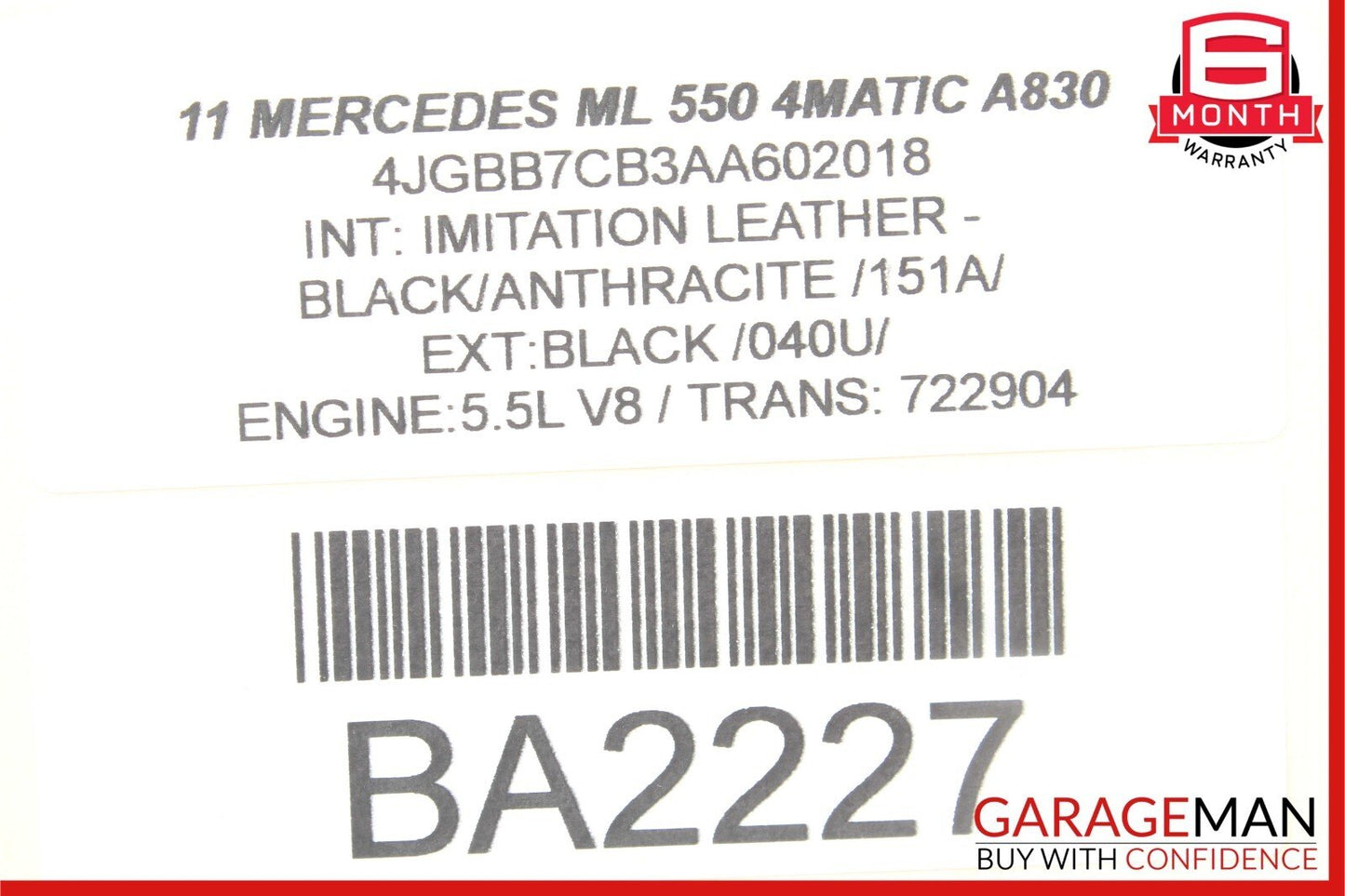 07-14 Mercedes W164 ML550 CLS550 Sub Subwoofer Amp Amplifier Harman Becker OEM