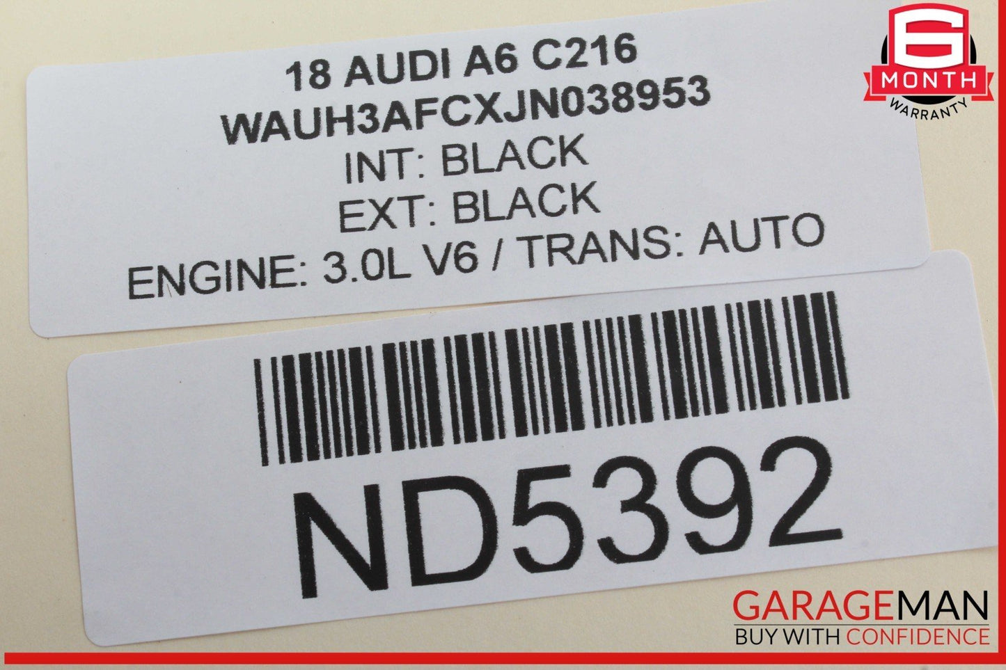 12-18 Audi A6 SQ5 Front Left Driver Side Window Regulator Motor 8K0959801B OEM