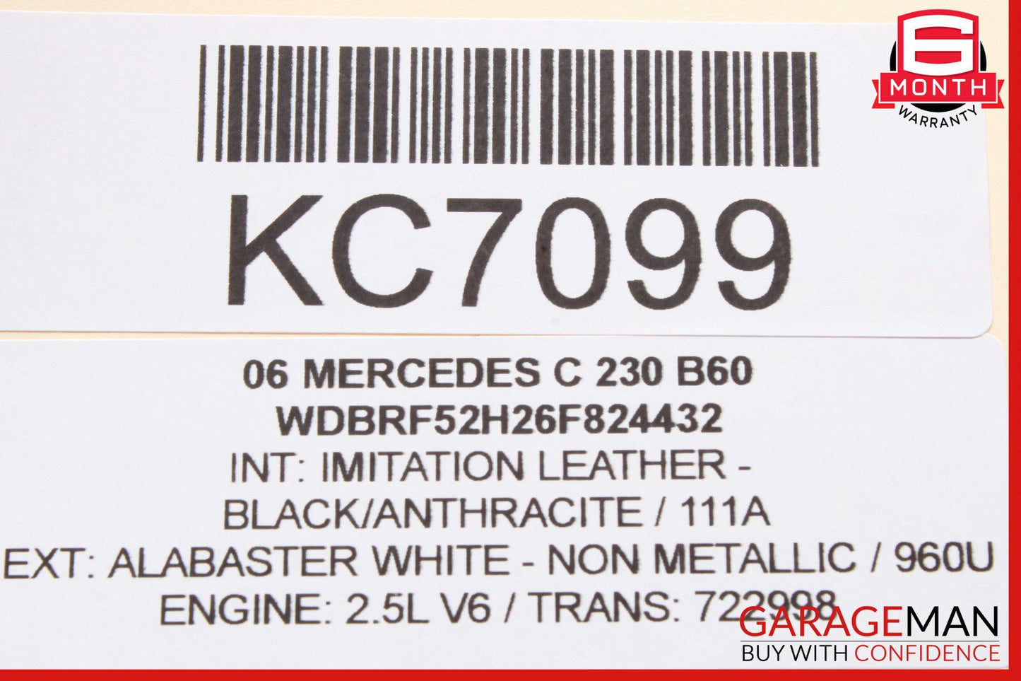 01-07 Mercedes W203 C230 C320 Front Right Door Control Module 2038201285 OEM