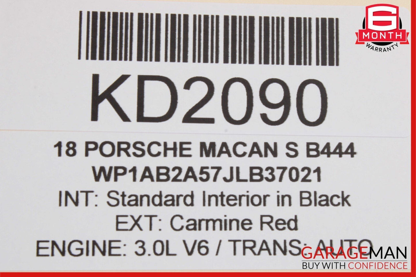 15-18 Porsche Macan Brembo Rear Right & Left Side Brake Caliper Calipers Set