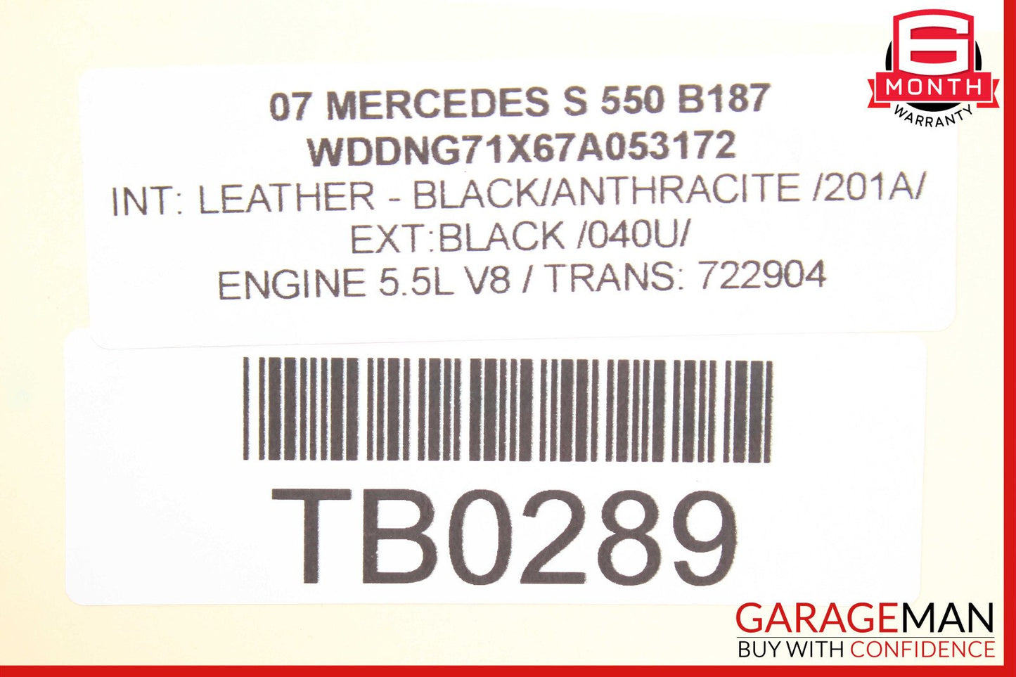 07-14 Mercedes W221 S550 S400 Rear Left Air Suspension Shock Strut Airmatic OEM