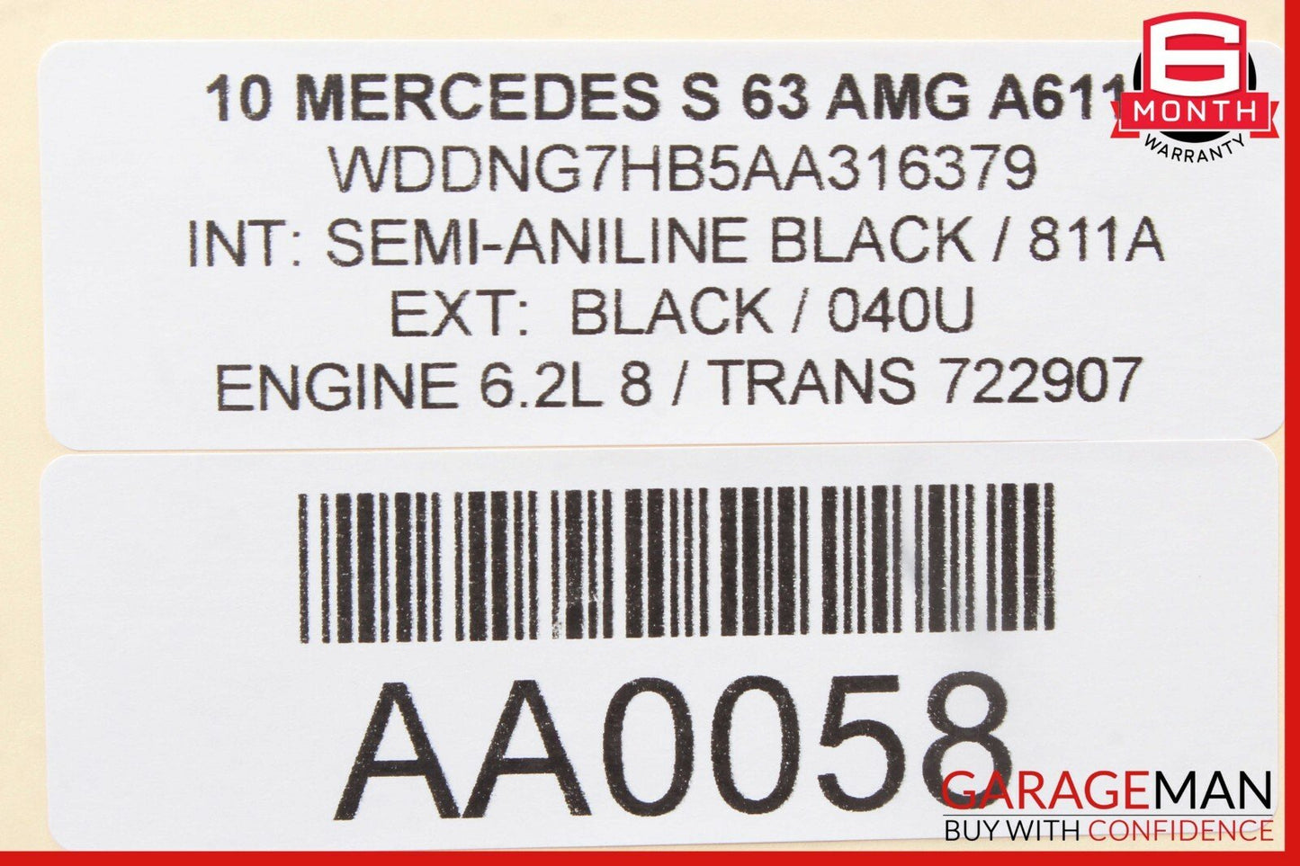 07-14 Mercedes W221 S63 AMG CL550 Center Dash AC A/C Air Vent 2216890066 OEM