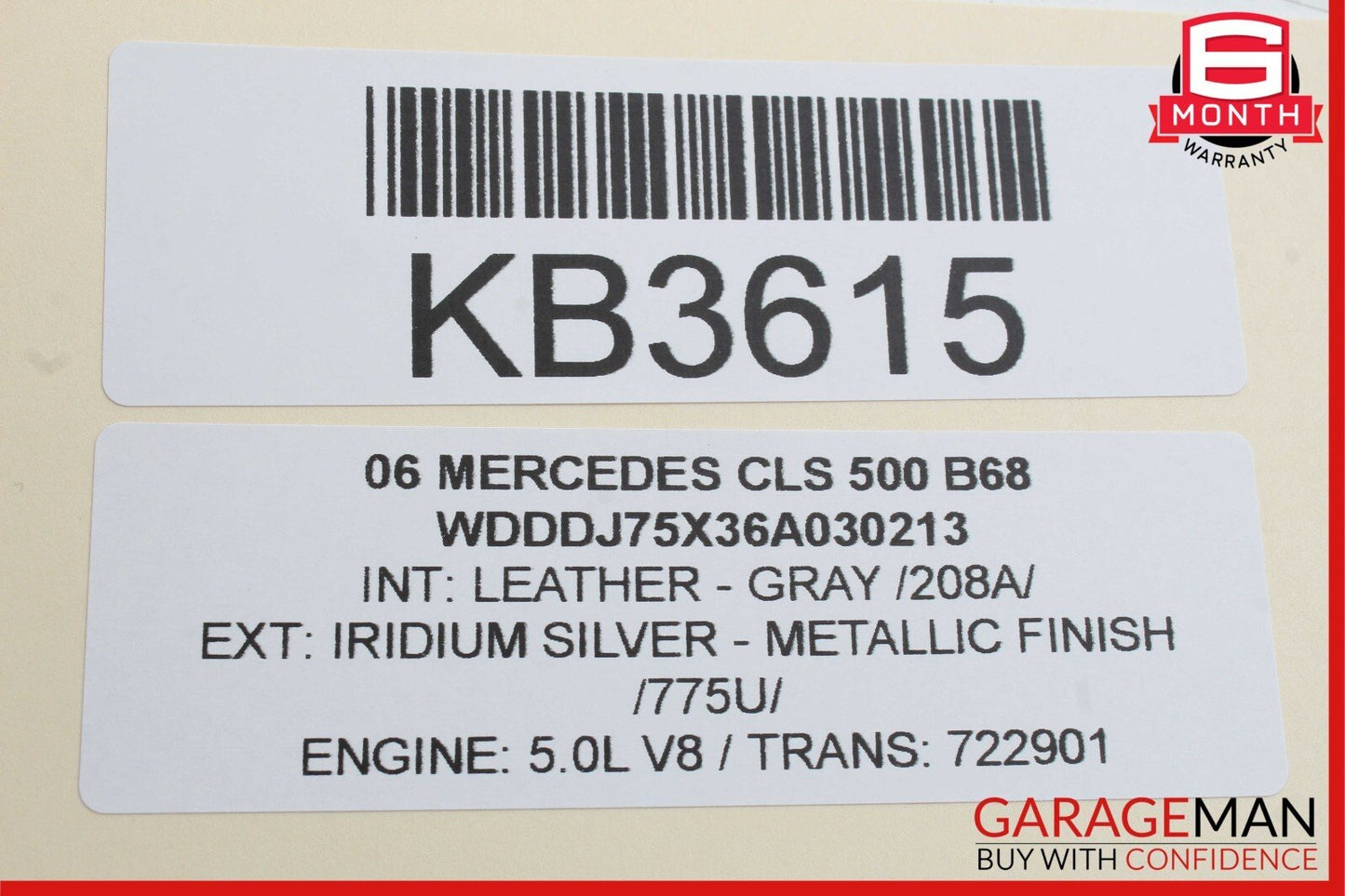 06-11 Mercedes W219 CLS500 Rear Right Side Door Control Module 2198200326 OEM