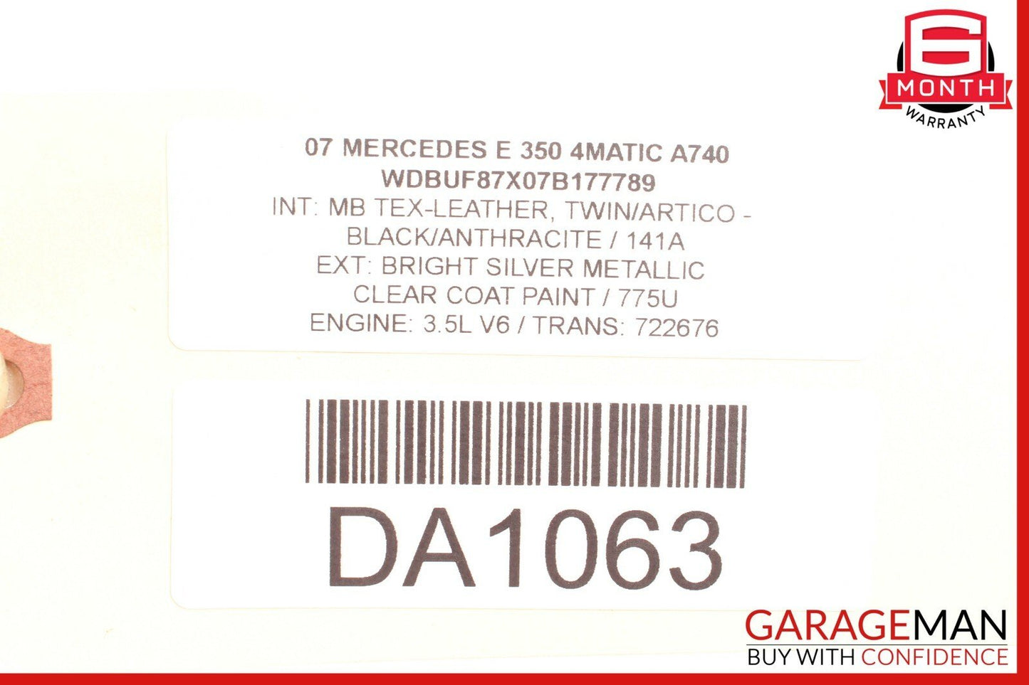 03-09 Mercedes W211 E320 E500 Front Right Passenger Door Lock Latch Actuator OEM