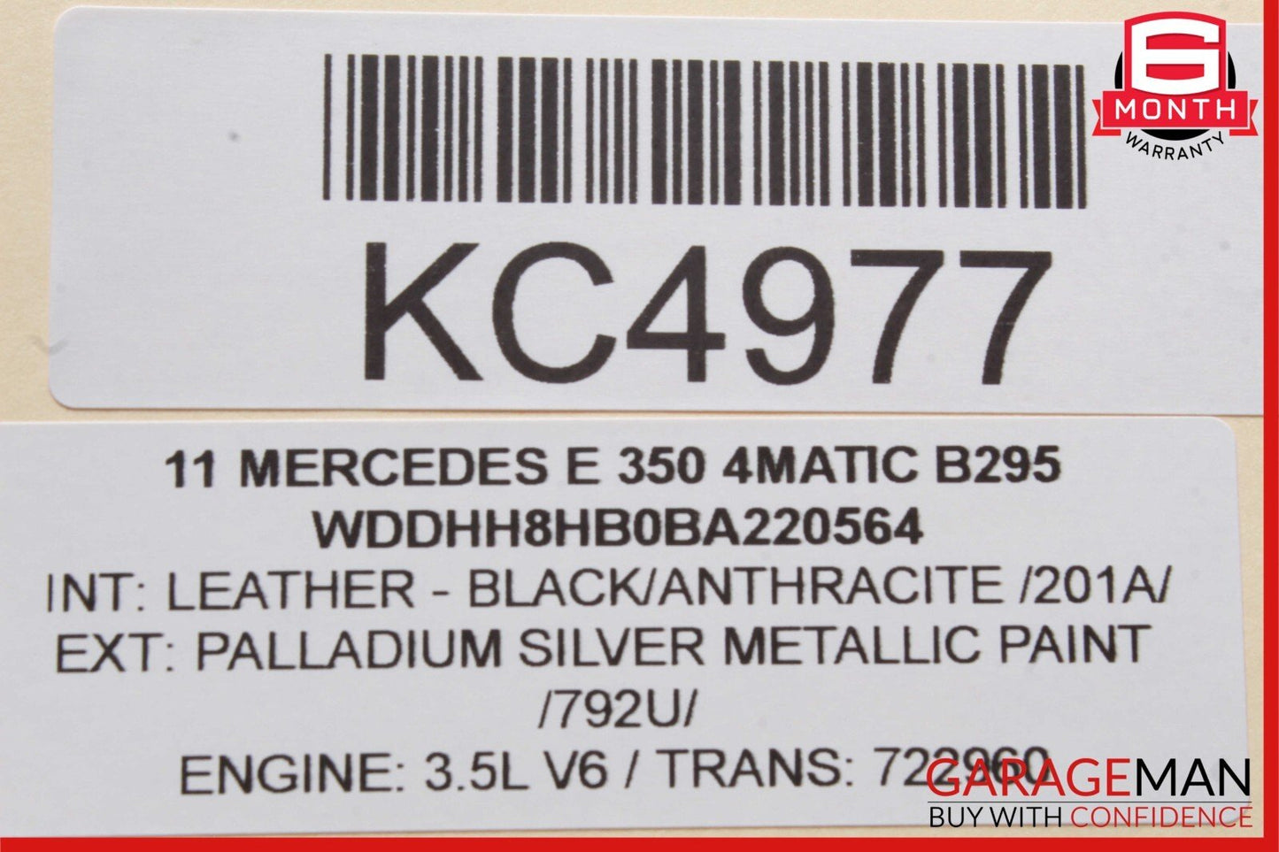 10-14 Mercedes W212 E350 4MATIC Front Left Side Door Window Regulator Motor OEM