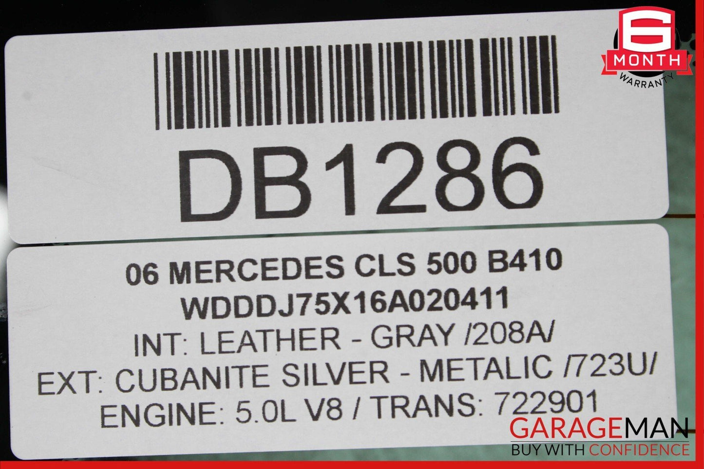 03-11 Mercedes R230 SL500 SL63 AMG Rear Windshield Back Window Auto Glass Clear