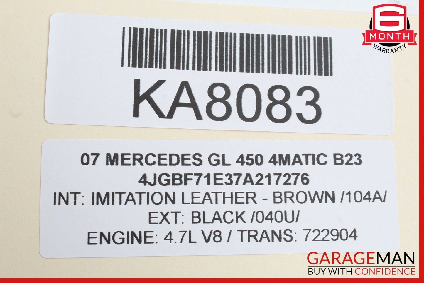 07-12 Mercedes X164 GL450 GL550 Third Seat Row Power Folding Control Module OEM