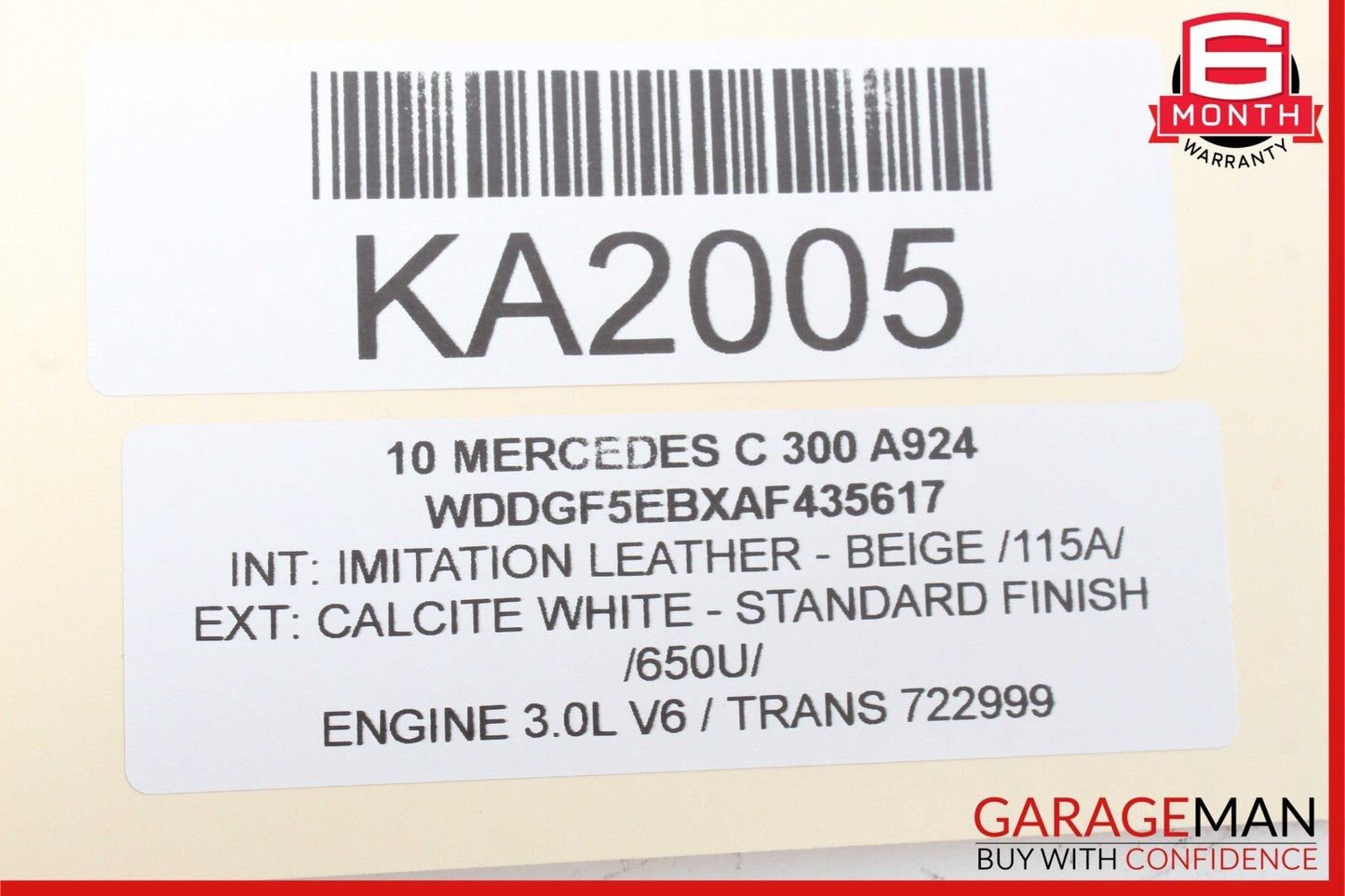 08-14 Mercedes W204 C300 Rear Left Door Lock Latch Actuator OEM