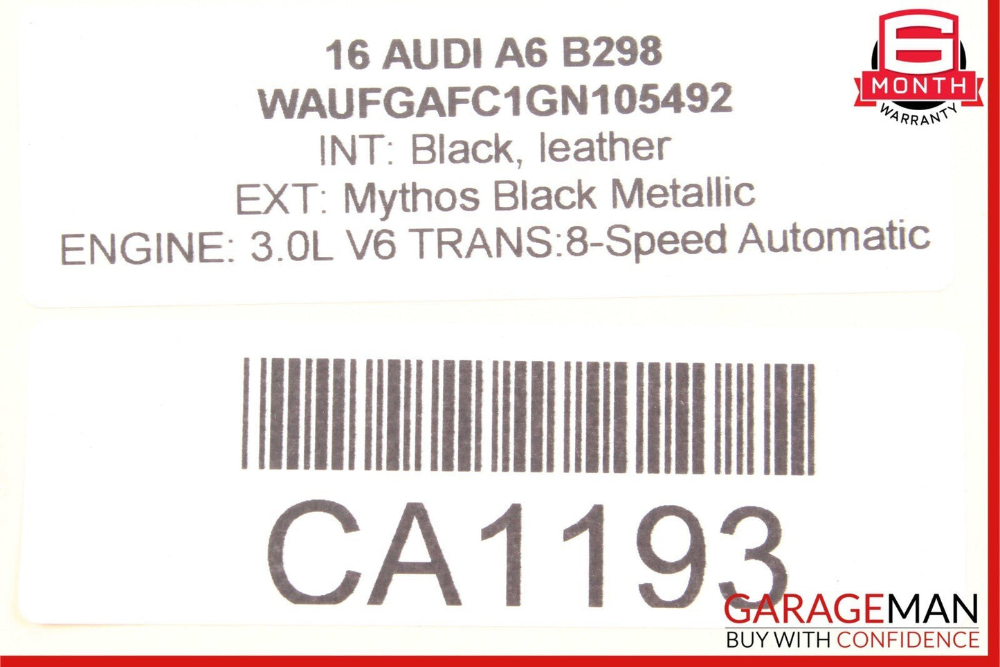 12-18 Audi A6 S6 Rear Right Side Speaker Trim Grille Cover w/Speaker OEM