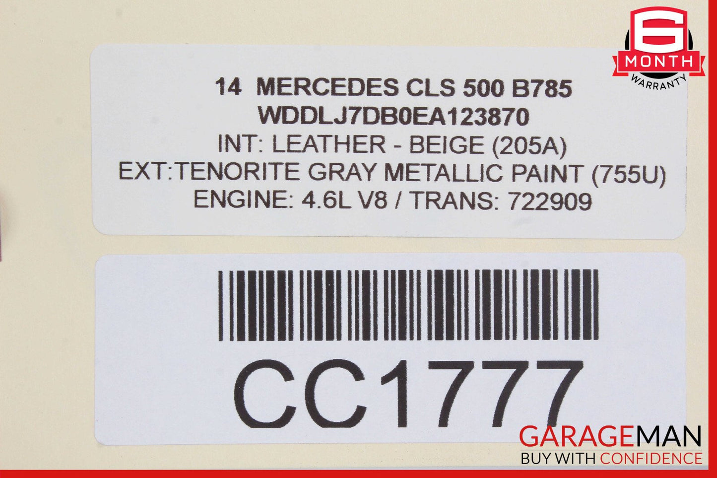 12-18 Mercedes W218 CLS550 Front Right Passenger Side Exterior Door Shell OEM