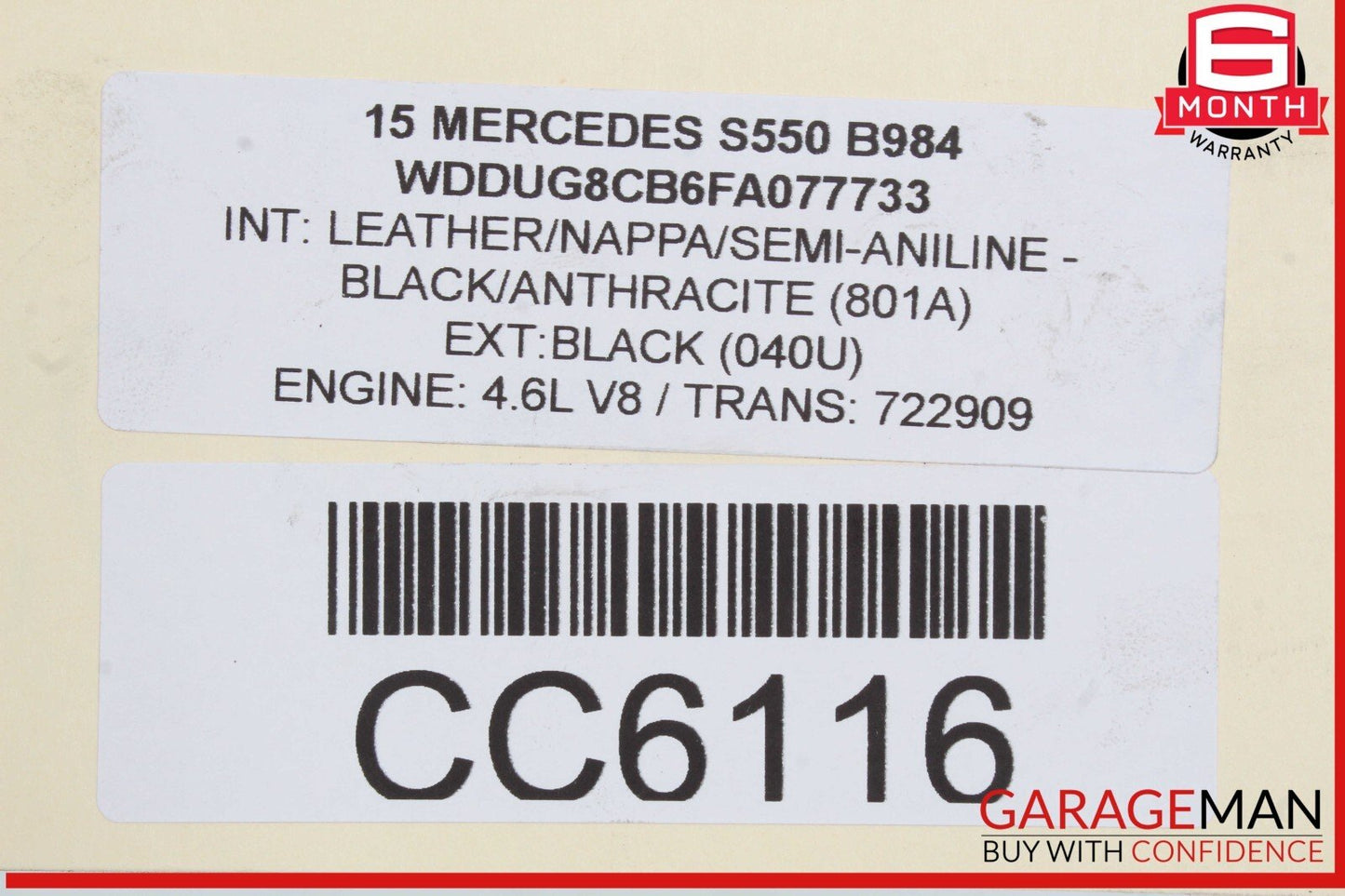 14-17 Mercedes W222 S550 S63 RWD Rear Axle Differential Carrier 2.65 Ratio OEM