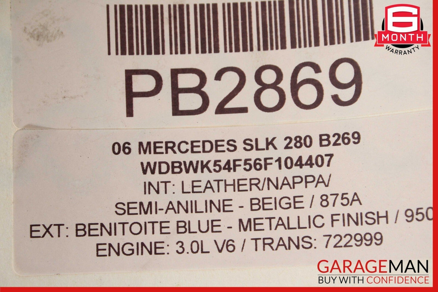 05-06 Mercedes R171 SLK280 Engine Motor AC A/C Cooling Condenser Assembly OEM