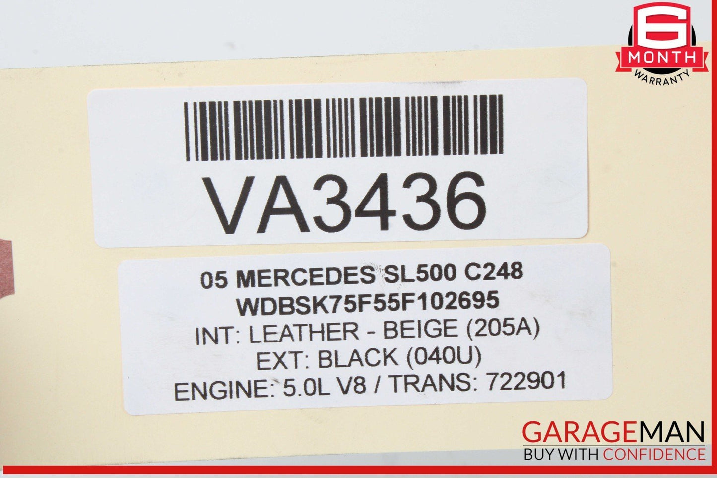 03-08 Mercedes R230 SL500 SL600 SL55 AMG Front Right Side Lower Control Arm OEM