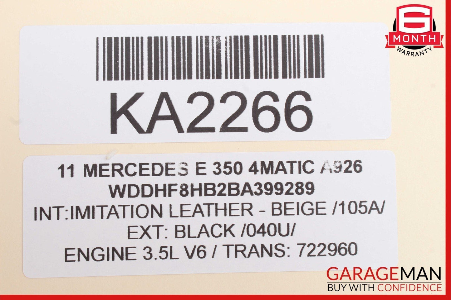 08-17 Mercedes E350 C300 Trunk Lid Latch Lock Actuator w/ Cylinder Lock Latch