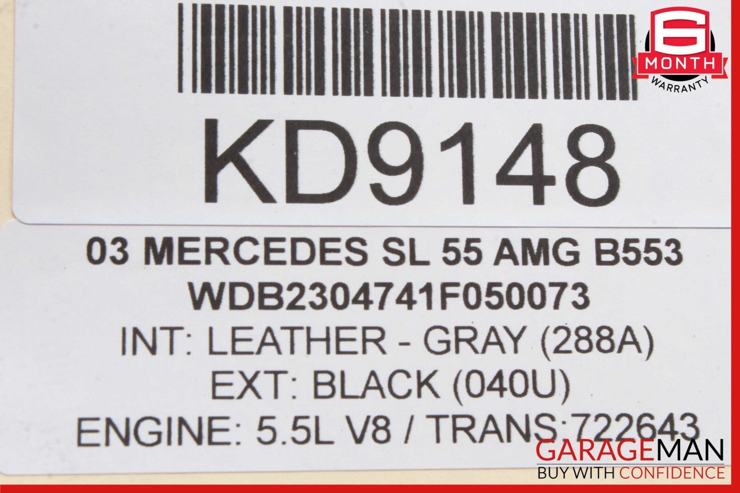 03-06 Mercedes R230 SL55 AMG SL500 Under Seat Control Module Right Side OEM